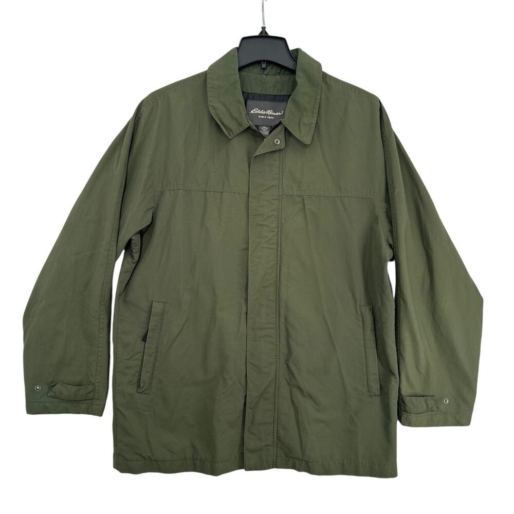 Eddie Bauer men baumwolle/cotton nylon jacket green size L